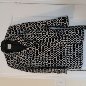 Patterned trench coat